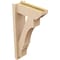 Ekena Millwork 5 1/2-in W x 14-in D x 26-in H Balboa Slat Rough Cedar Woodgrain TimberThane Outlooker, Primed Tan OUTUR055X14X26BOA24RCPR - alternate 4